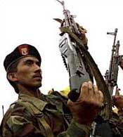 guerilla from Revolutionary Armed Forces of Colombia (FARC)